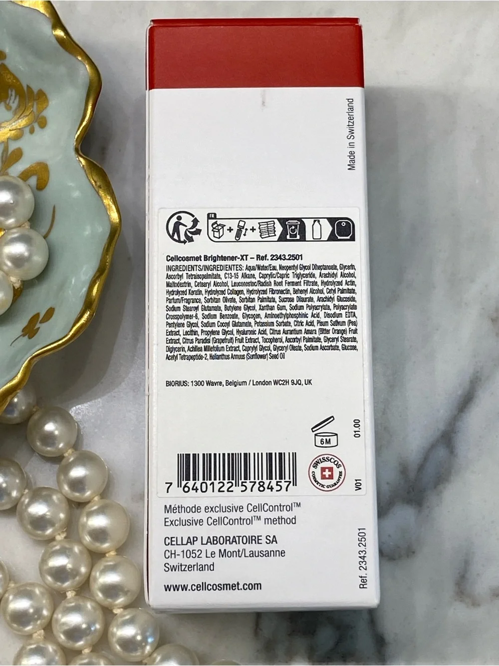 NIB $445 Cellcosmet Brighten XT Clarifant XT Illuminating Cream Swiss Luxe Brand